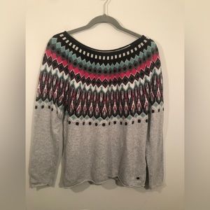 L.O.G.G. Far Isle Sweater Women’s L  Rayon Cotton Polamid Viscose and Alpaca